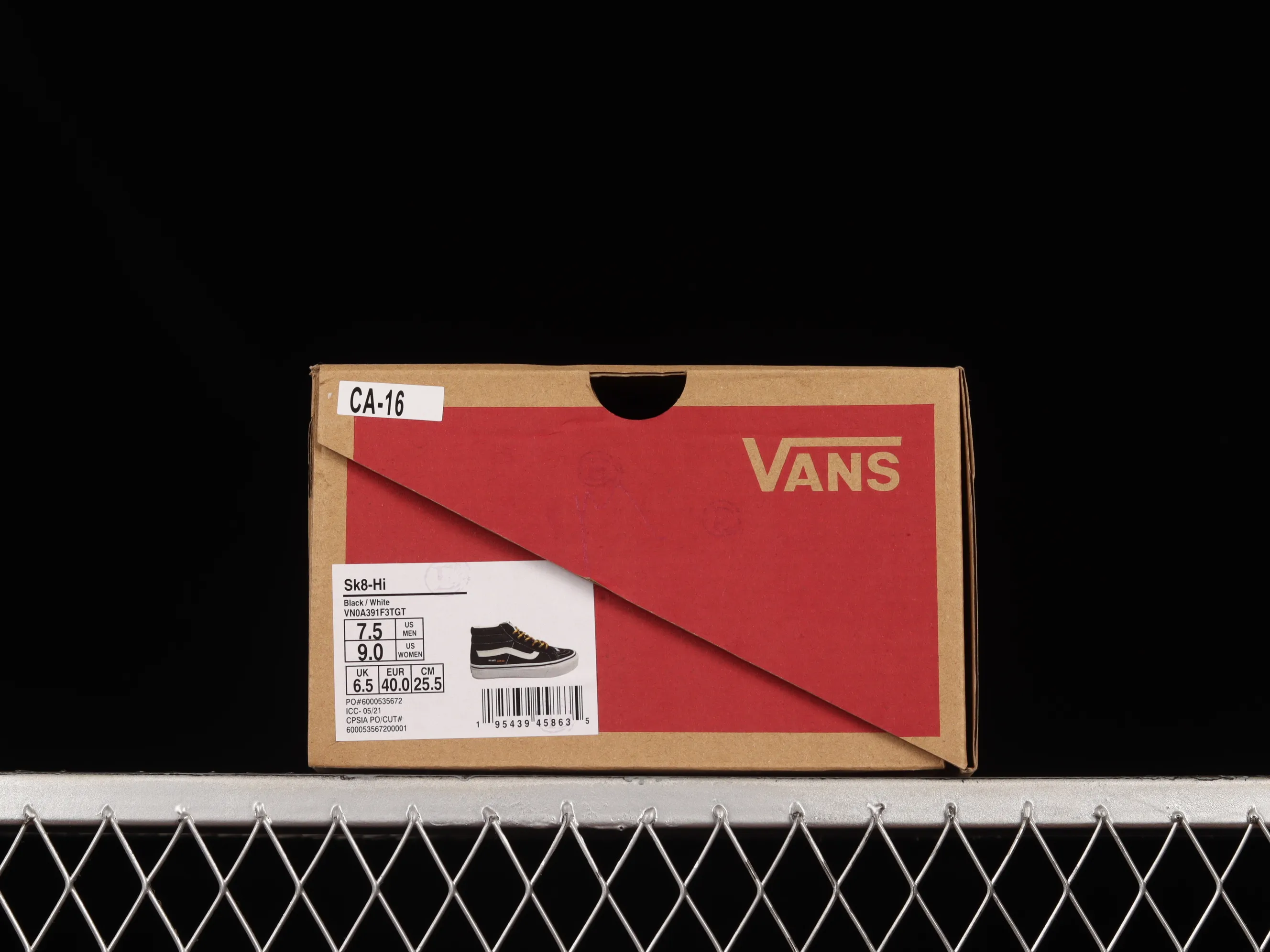 All categories Vans Vans series Vans Mid Vans China Coutie Vans x One World 2 joint limited edition black and yellow letter mid-top casual canvas shoes VN0A391F3TGT